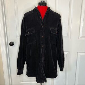 Wolverine Corduroy Jacket Mens Sz M Button Up Collar Fleece Lined Coat Shacket